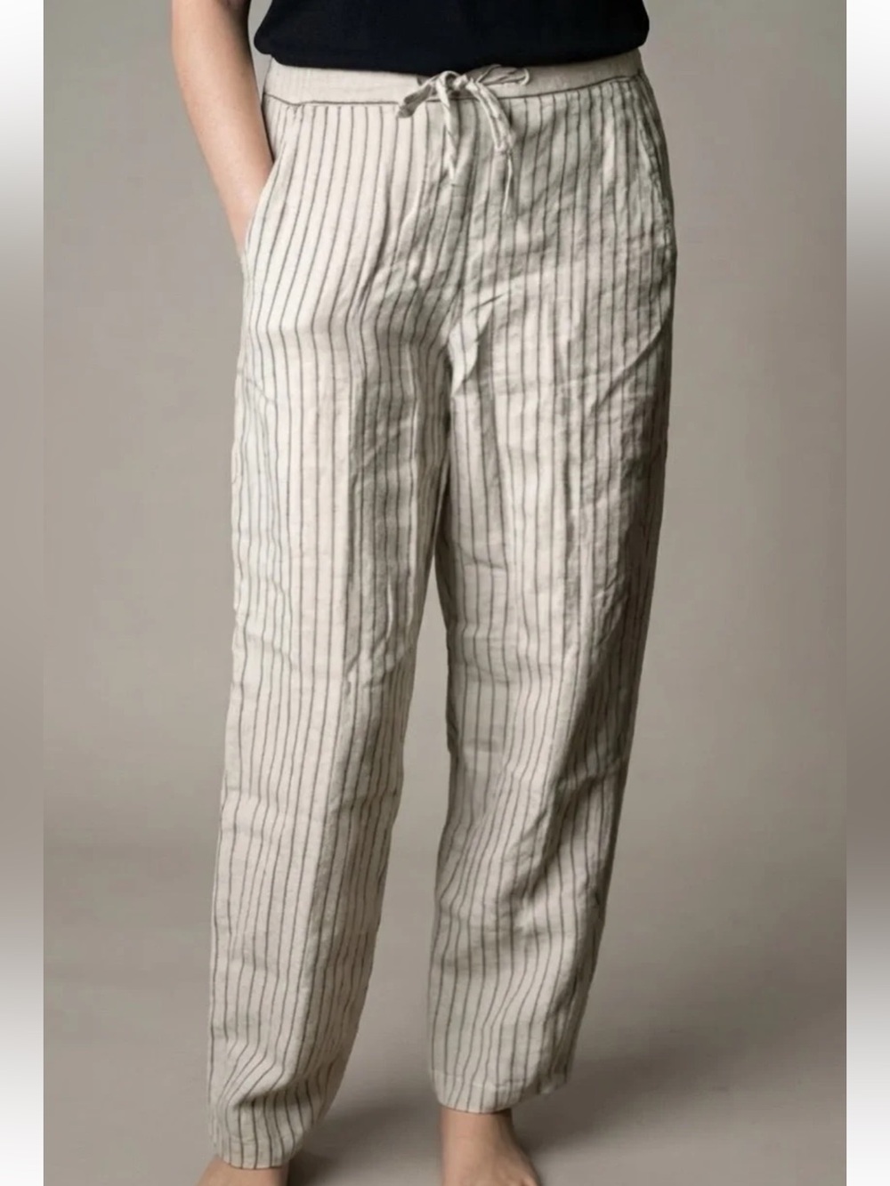Orvis Women’s 100% Linen Striped Pants Size XL